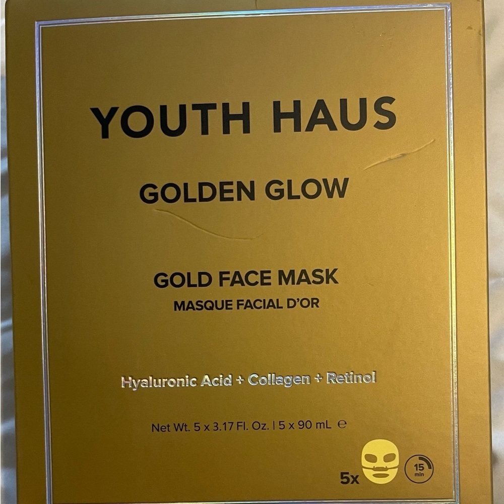 Youth Haus Golden Glow Gold Face Mask​